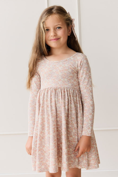 Organic Cotton Tallulah Dress - Chloe Mauve