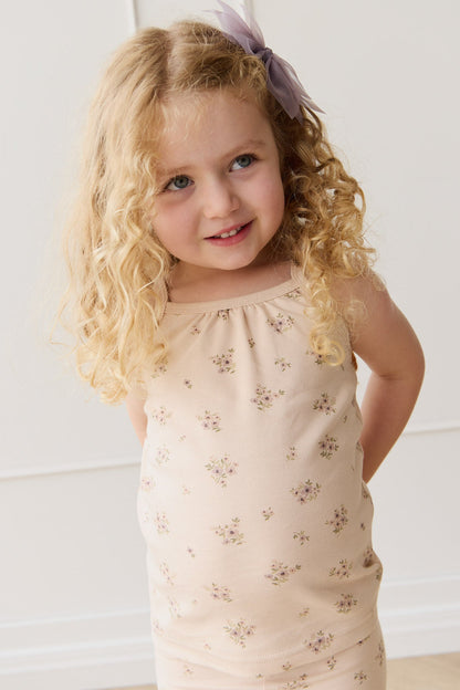 Organic Cotton Casey Top - Goldie Bouquet Pink Tint