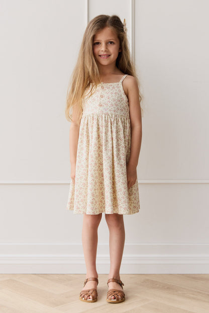 Organic Cotton Quinn Dress - Rosalie Field Blush