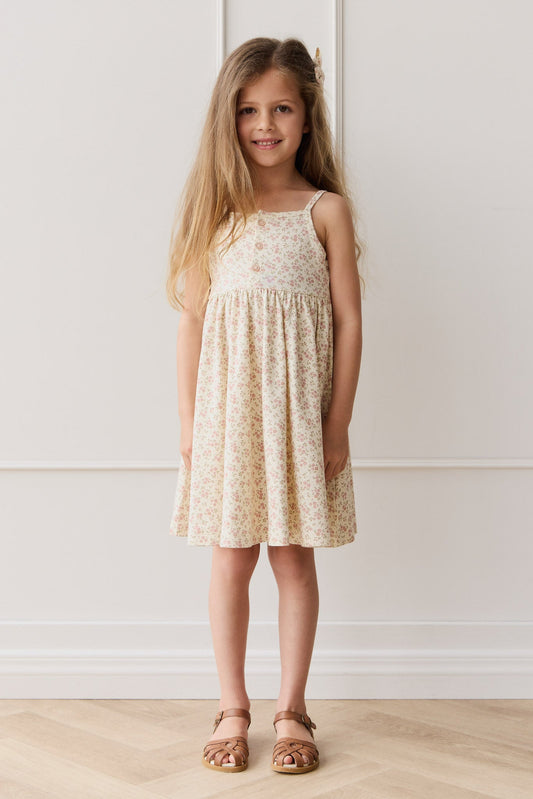 Organic Cotton Quinn Dress - Rosalie Field Blush