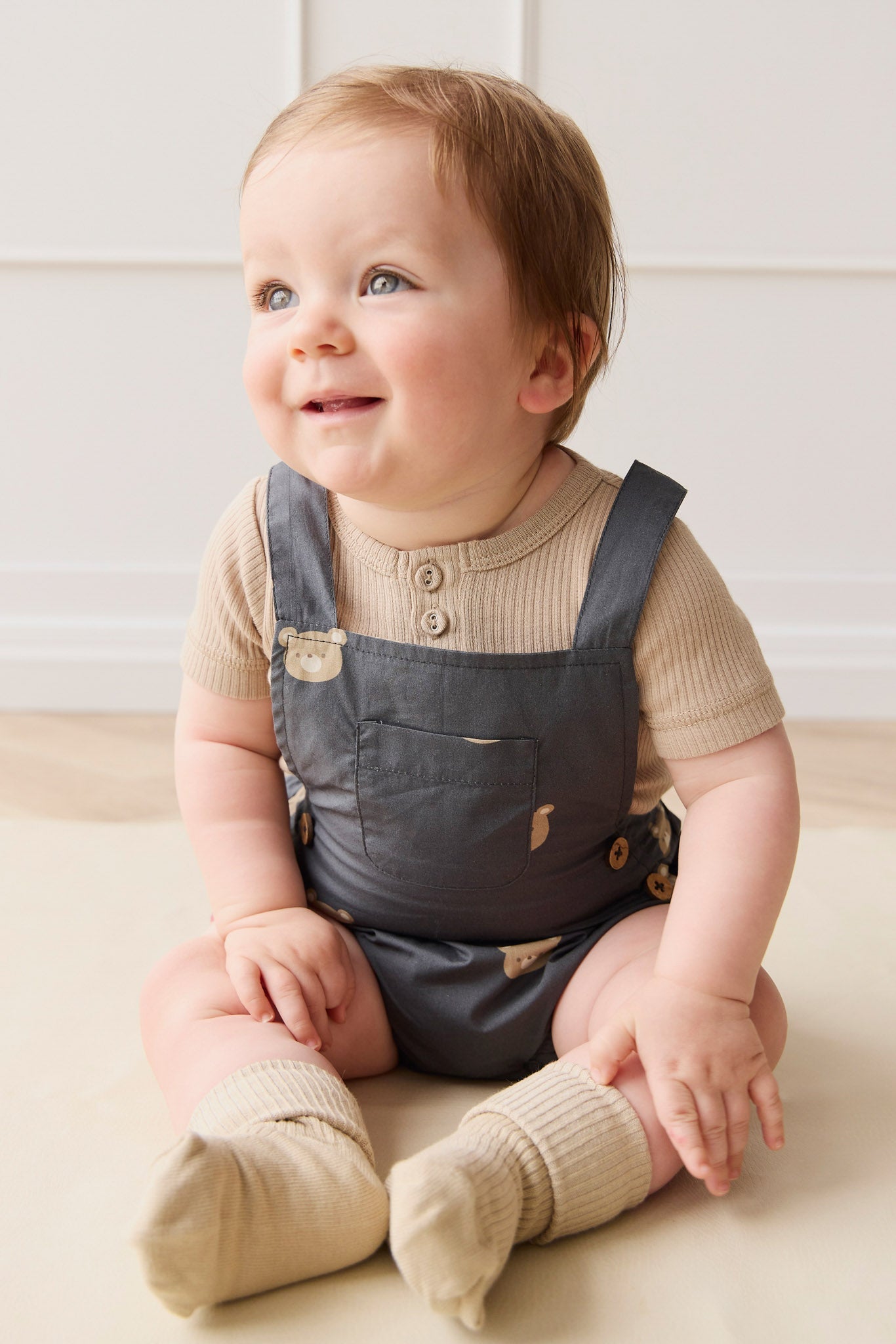 Organic Cotton Robin Playsuit - Bobbie Bears Shadow
