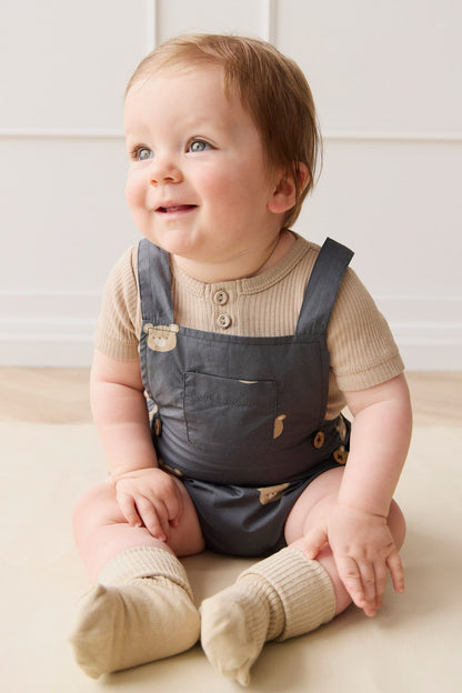 Organic Cotton Robin Playsuit - Bobbie Bears Shadow