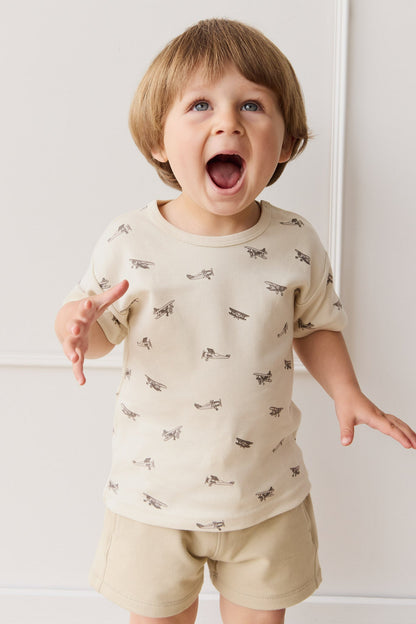 Pima Cotton Hunter Tee - Avion Oat