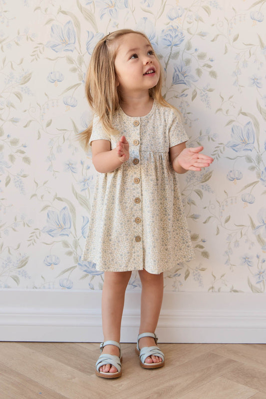 Organic Cotton Lola Dress - Elodie Whisper White