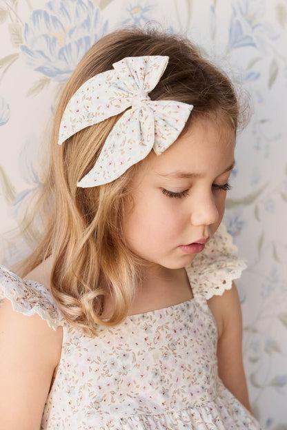 Organic Cotton Voile Bow - Fifi Violet