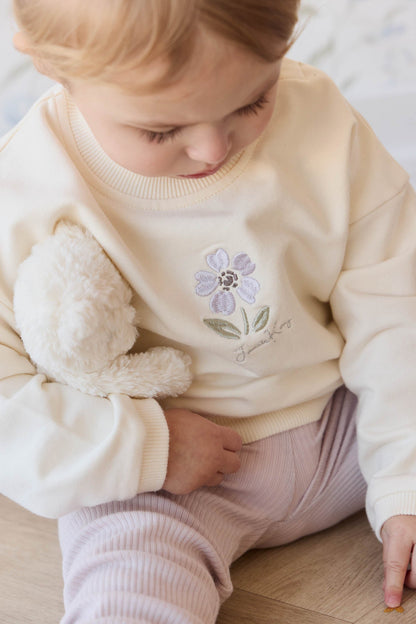 Organic Cotton Bobbie Sweatshirt - Parchment Lola