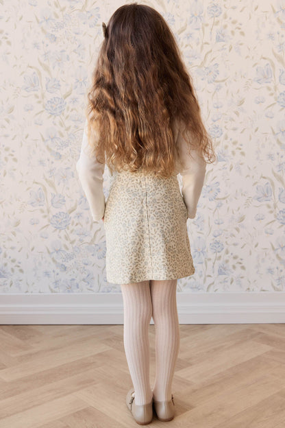 Vintage Overall Dress - Elodie Whisper White