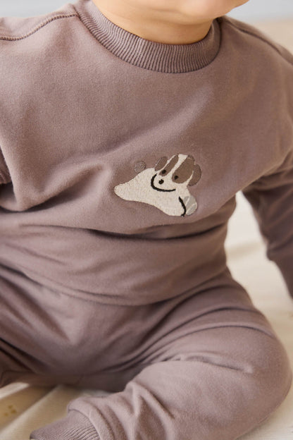 Organic Cotton Georgie Sweatshirt - Tweed Sasha Puppy