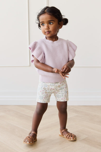 Organic Cotton Everyday Bike Short - Penny's Egg Hunt Parisian Pink