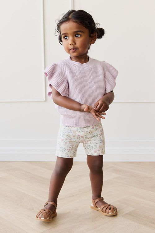 Organic Cotton Everyday Bike Short - Penny's Egg Hunt Parisian Pink