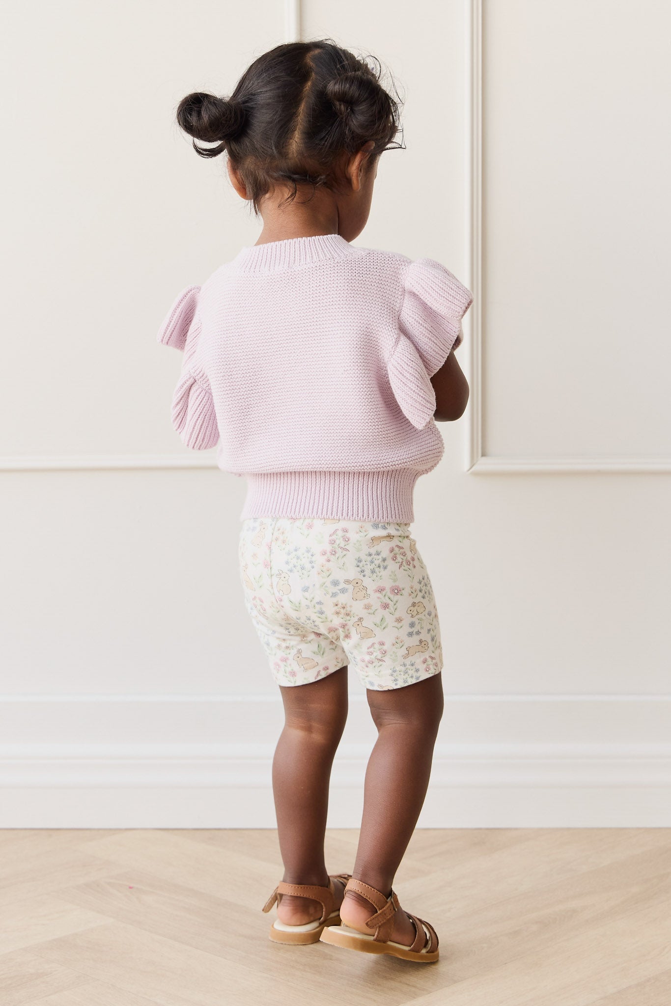 Organic Cotton Everyday Bike Short - Penny's Egg Hunt Parisian Pink