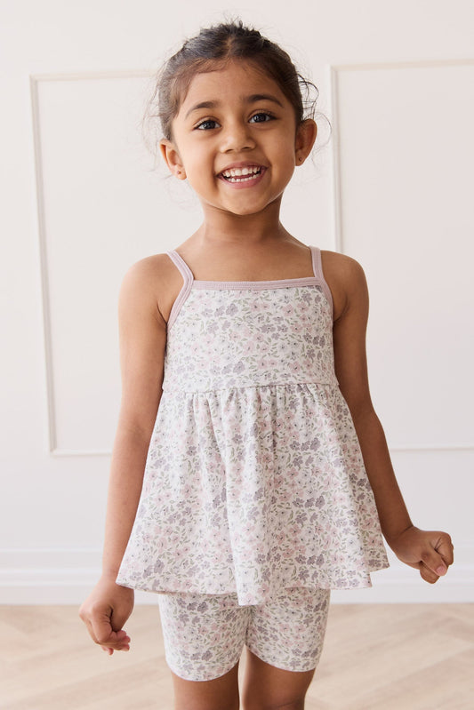 Organic Cotton Maple Singlet - Fifi Lilac