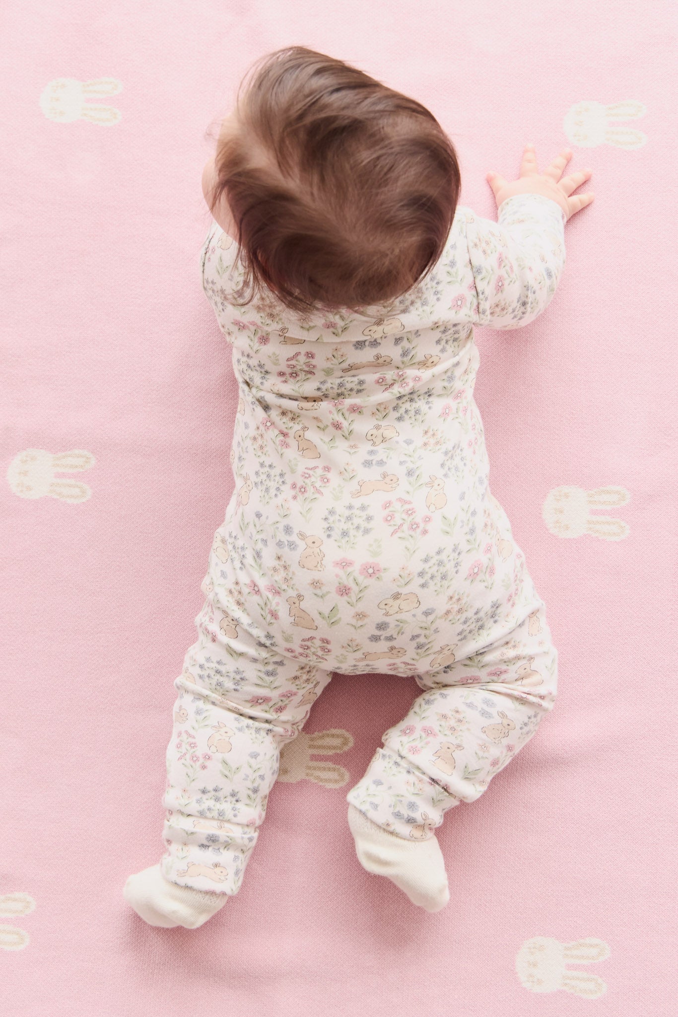 Organic Cotton Frankie Onepiece - Penny's Egg Hunt Parisian Pink