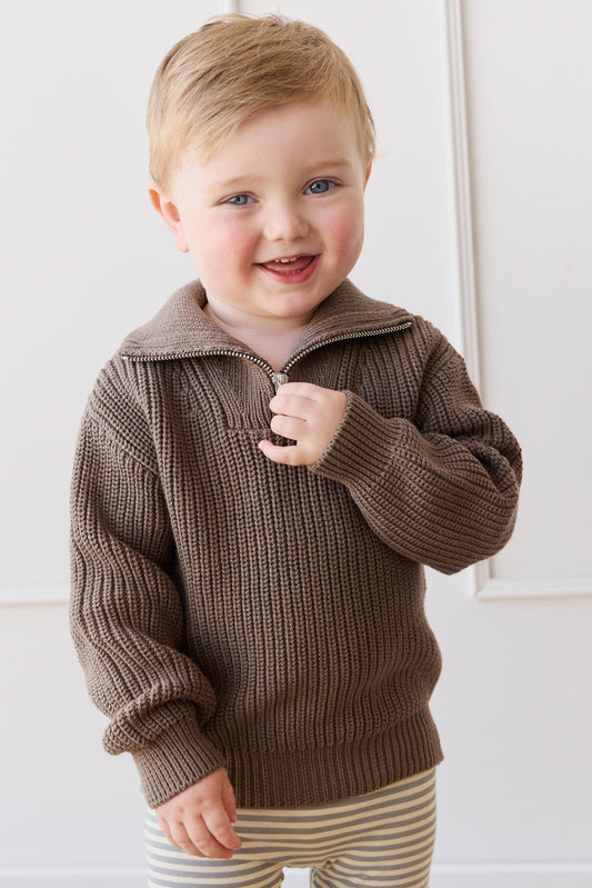 Nicholas Half Zip Jumper - Iroke