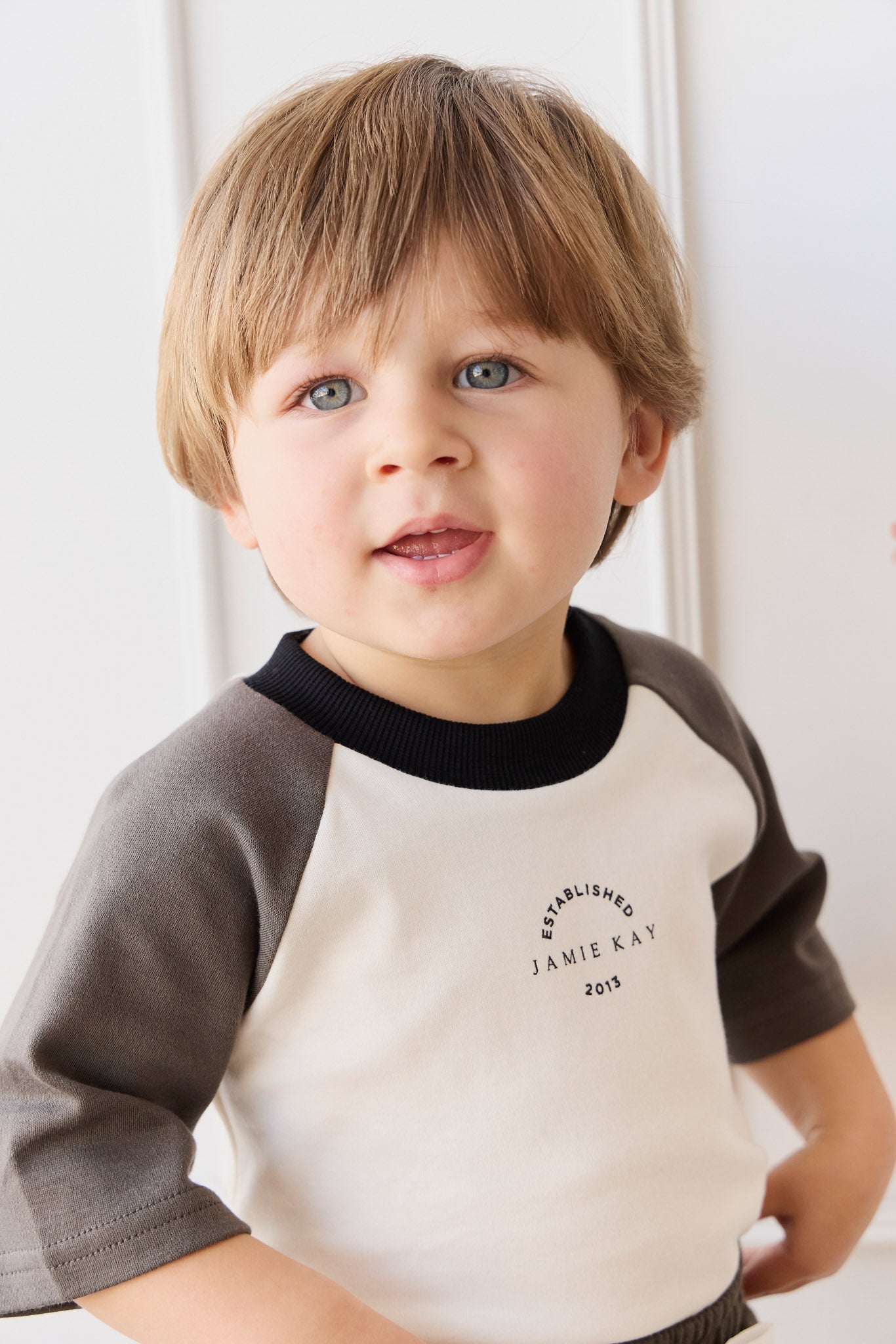 Pima Cotton Dax Tee - Parchment/Pinecone JK Established