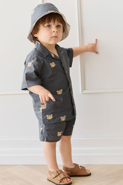 Organic Cotton Silas Short - Bobby Bears Shadow