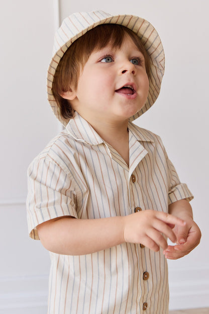 Organic Cotton Silas Shirt - Vacation Stripe