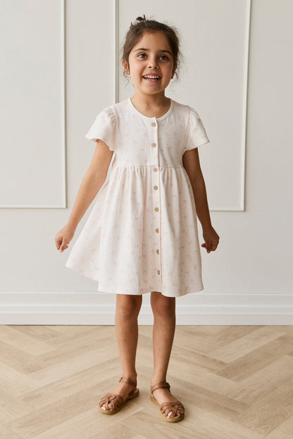 Organic Cotton Dahlia Dress - Pauline Pink