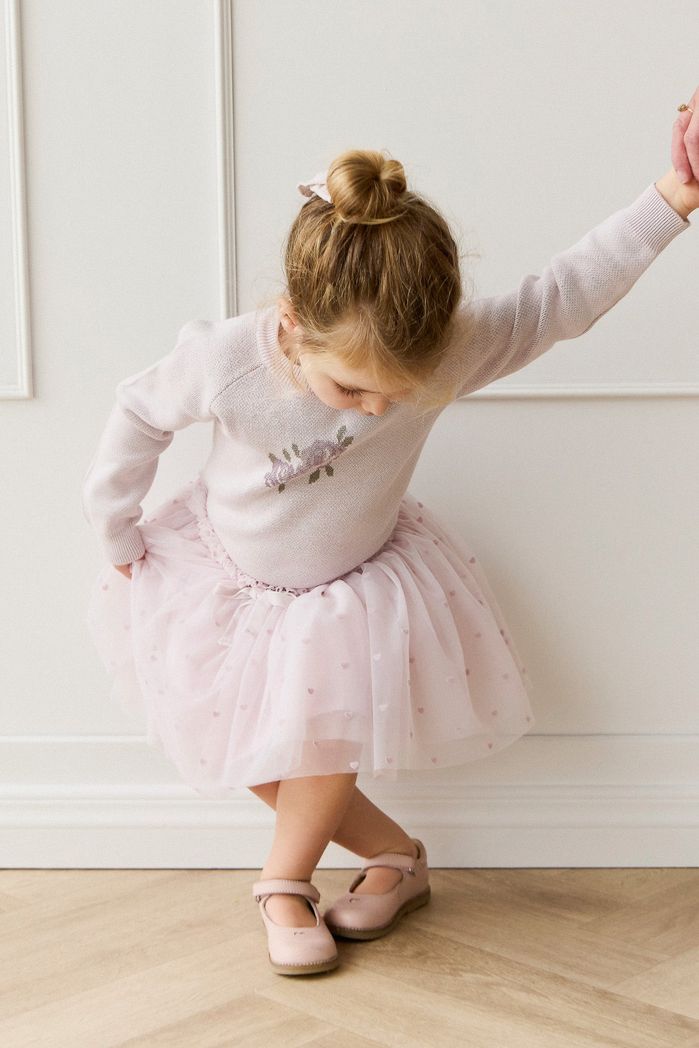 Lottie Skirt - Petite Heart Flocking
