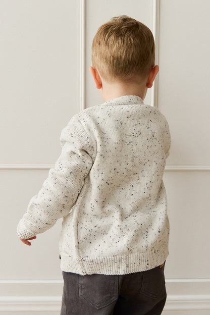 Freddie Cardigan - Oatmeal Atlantic Fleck