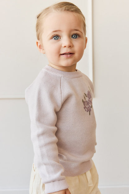 Lillian Jumper - Jacquard Gray Lilac