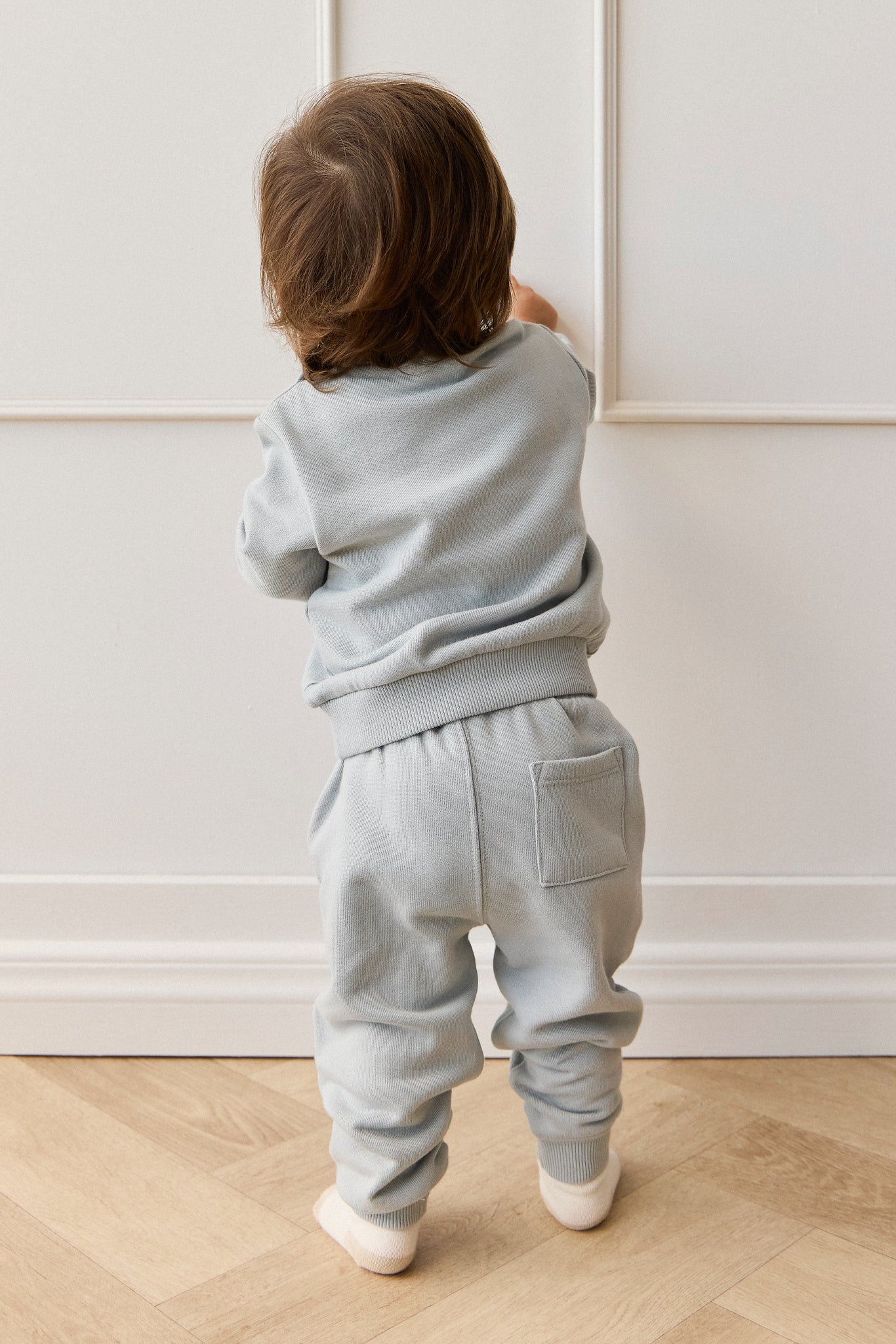 Organic Cotton Dominic Track Pant - Coast