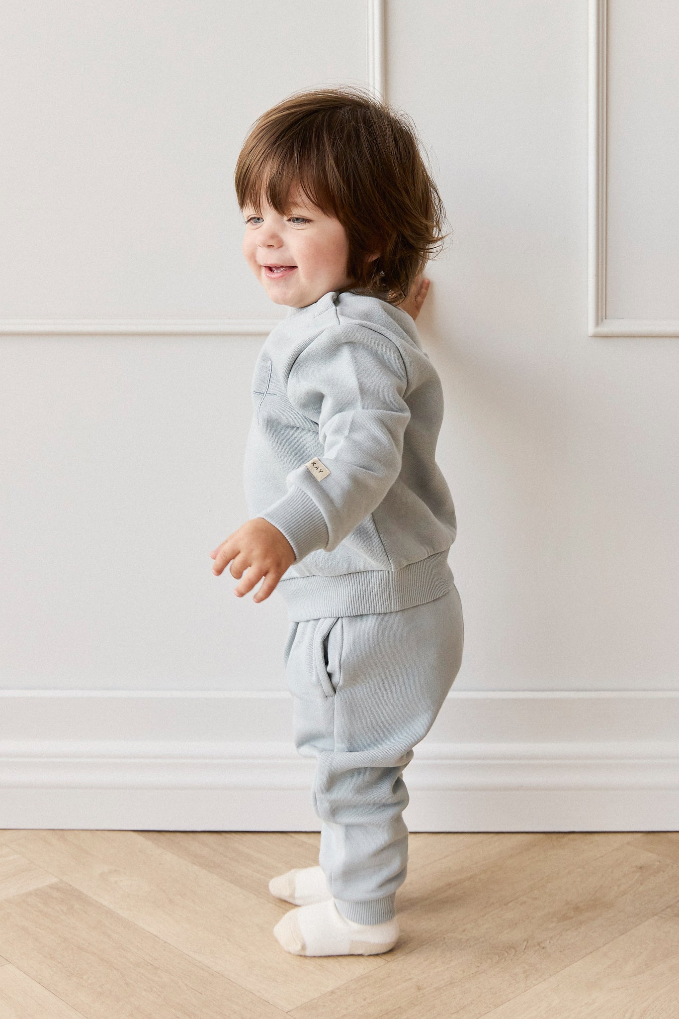 Organic Cotton Dominic Track Pant - Coast