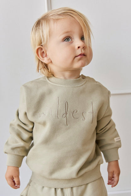 Organic Cotton Dominic Sweatshirt - Pampas Wildest