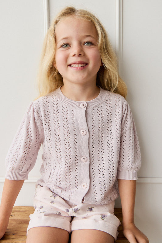 Aria Knitted Top - Pale Lilac