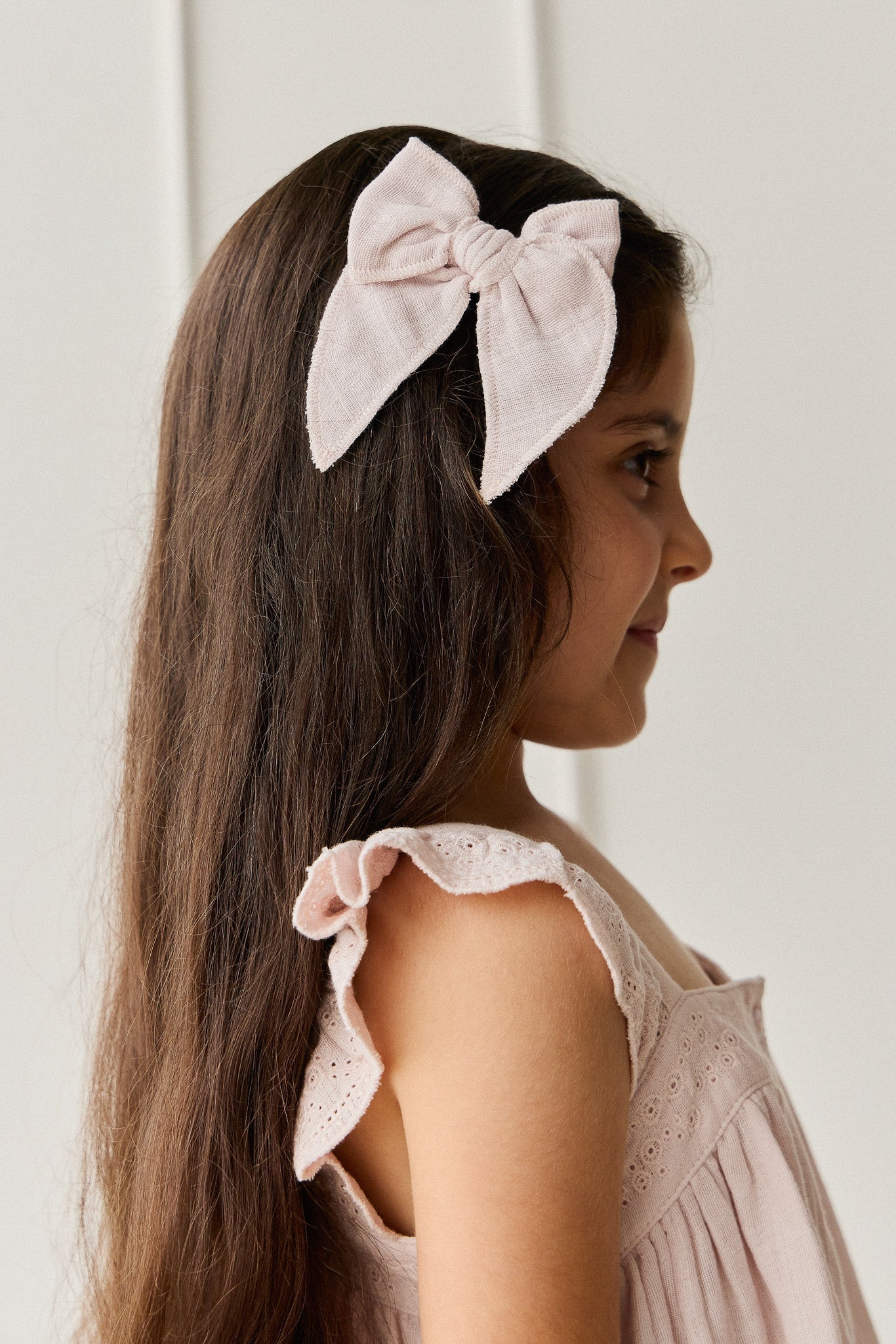Organic Cotton Muslin Bow - Pale Lilac