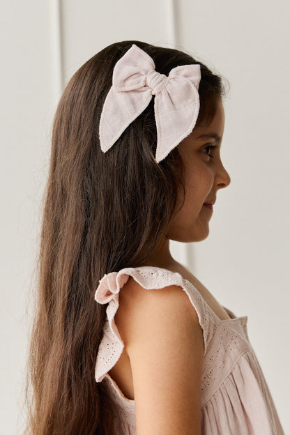 Organic Cotton Muslin Bow - Pale Lilac