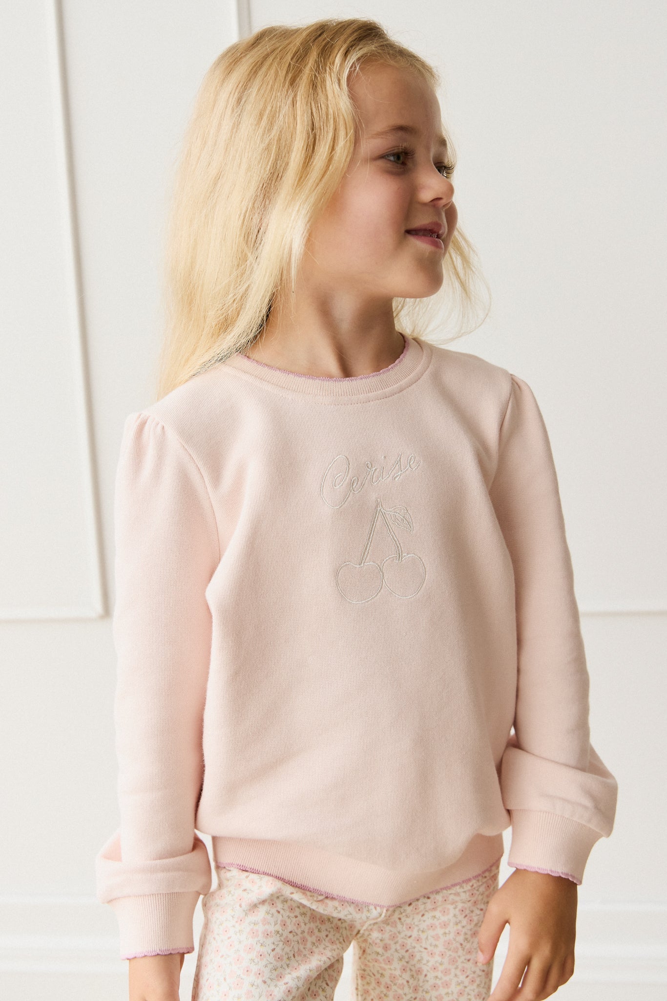Organic Cotton Monroe Sweatshirt - Morganite Cerise