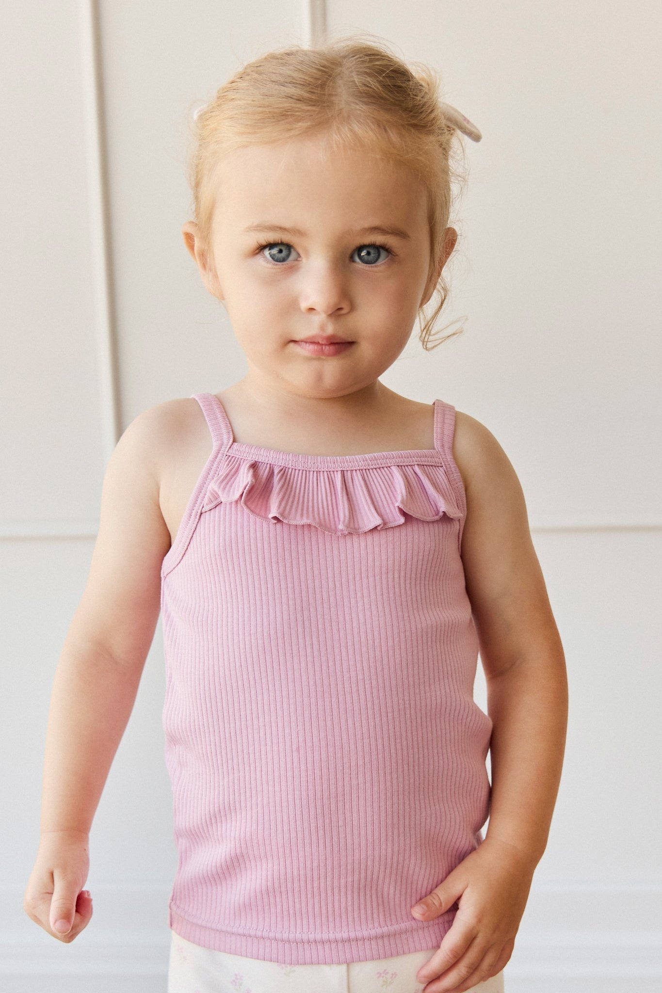 Organic Cotton Modal Vienna Singlet - Dahlia