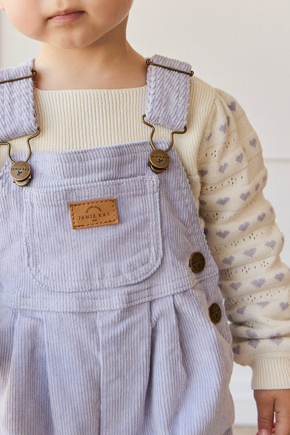 Blair Cord Overall - Lilac Dust
