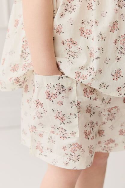 Organic Cotton Emelia Short - Selena Blush