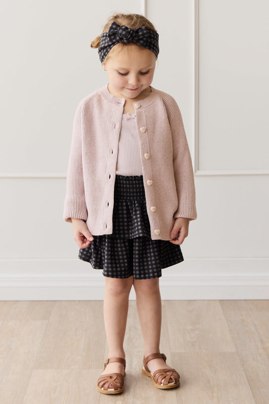 Organic Cotton Ruby Skirt - Gingham Night