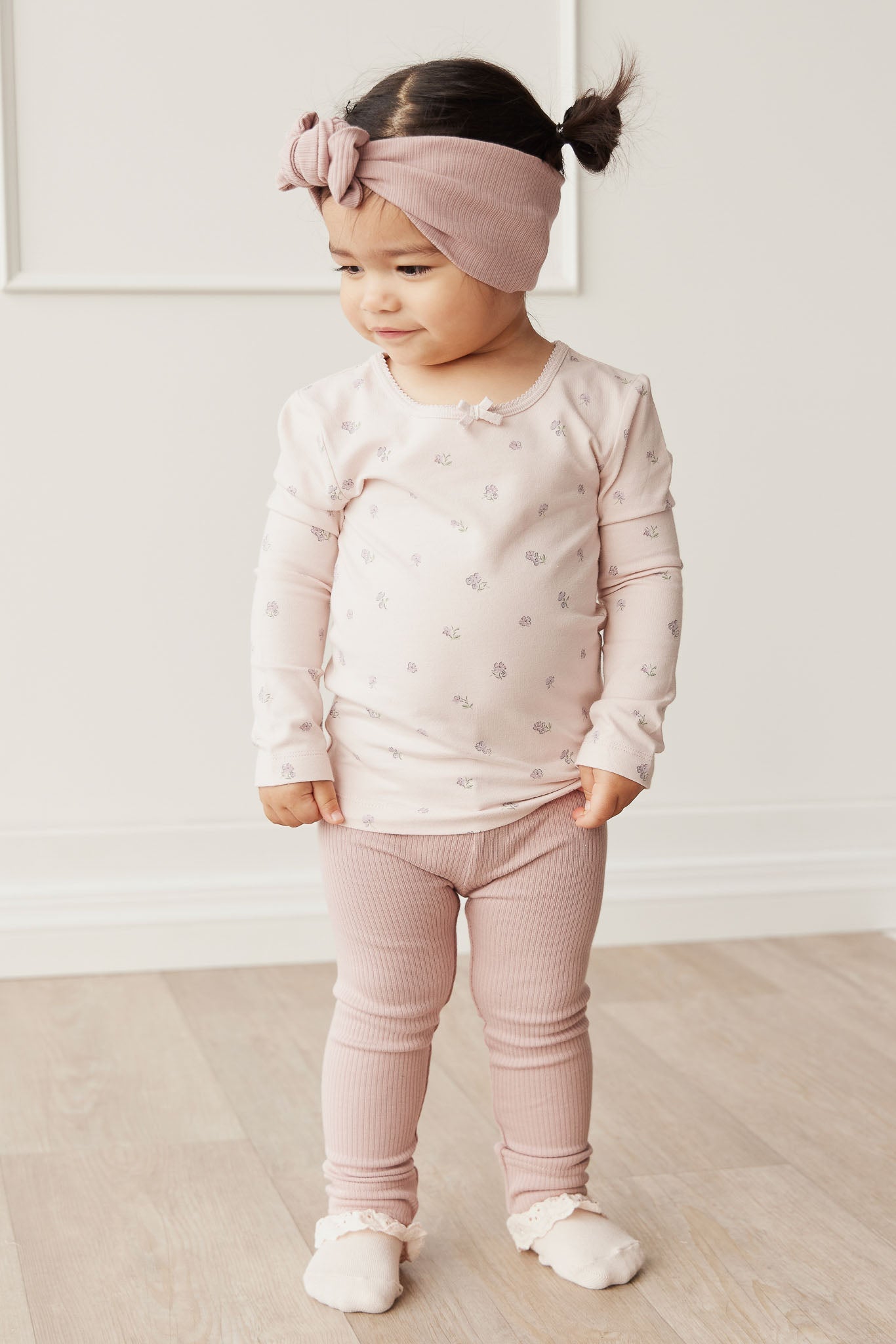 Organic Cotton Long Sleeve Top - Meredith Violet