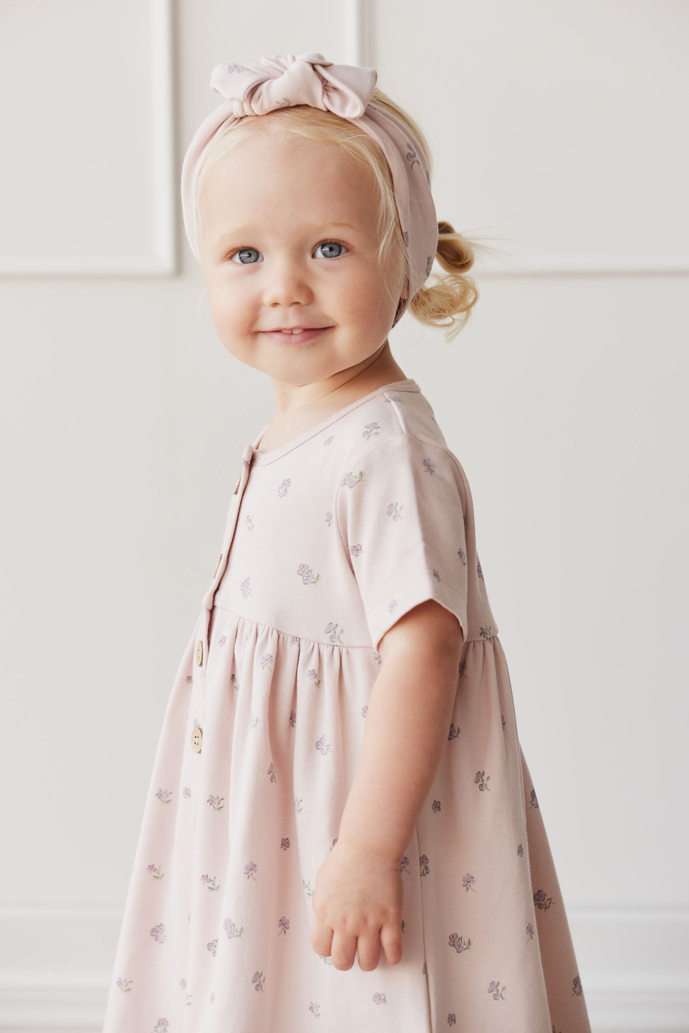 Organic Cotton Lola Dress - Meredith Violet