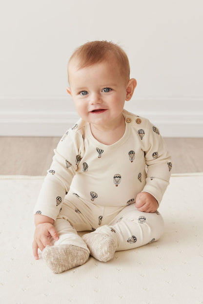 Organic Cotton Everyday Legging - Montgolfiere Cloud