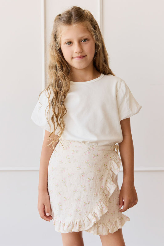 Pima Cotton Myla Top - Parchment