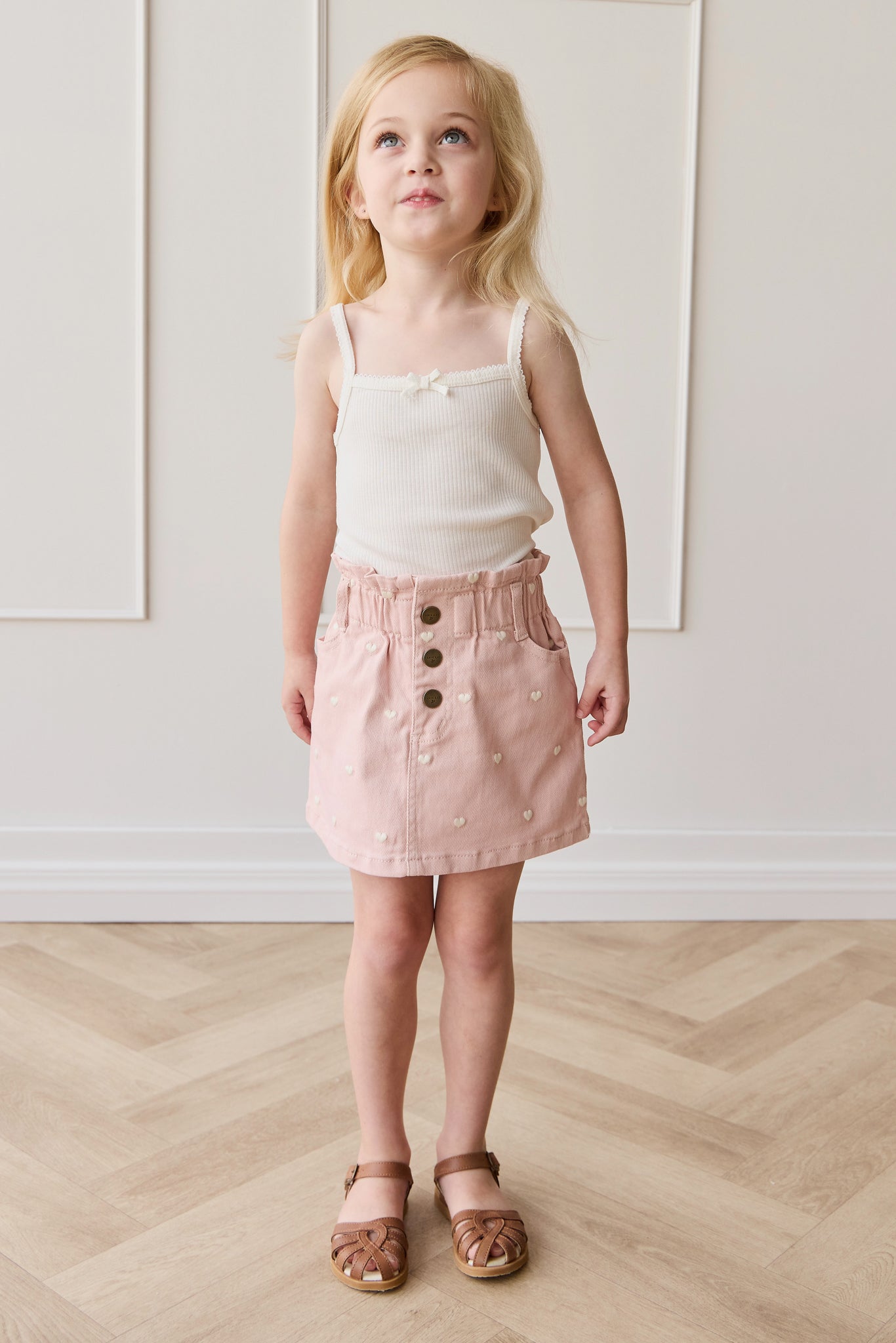 Briella Skirt - Petite Heart Peach
