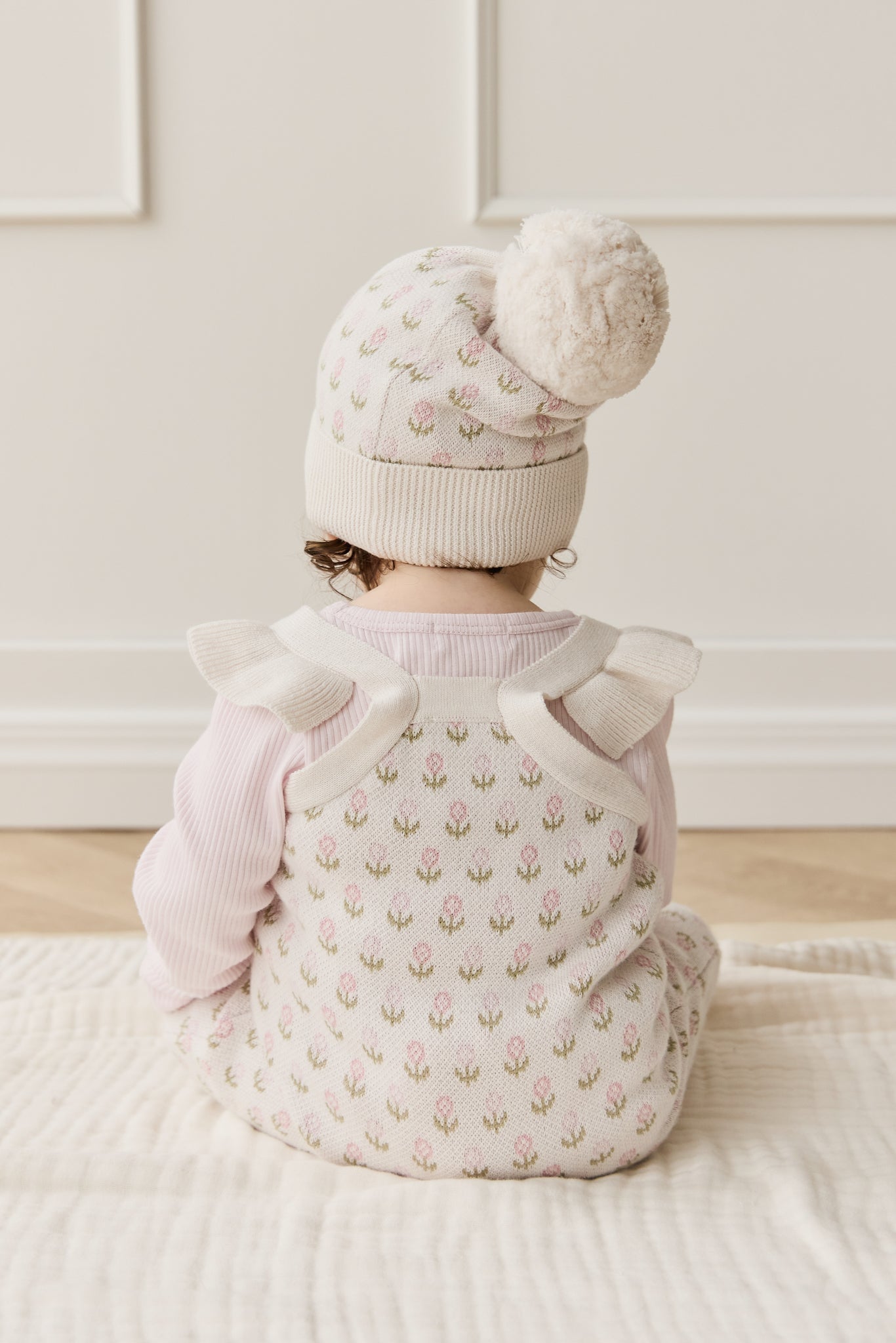 Savannah Onepiece - Olivia Jacquard Slightly Pink