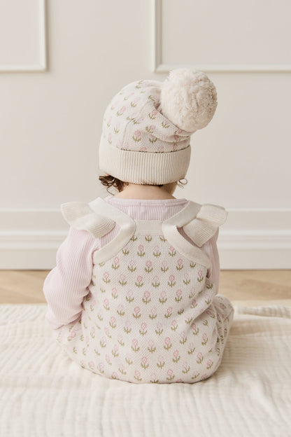 Savannah Onepiece - Olivia Jacquard Slightly Pink
