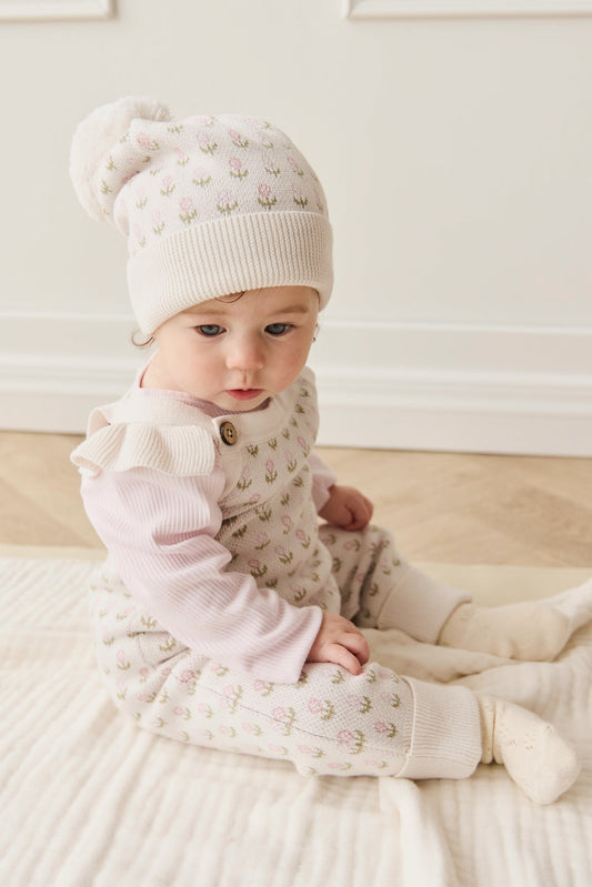 Savannah Onepiece - Olivia Jacquard Slightly Pink
