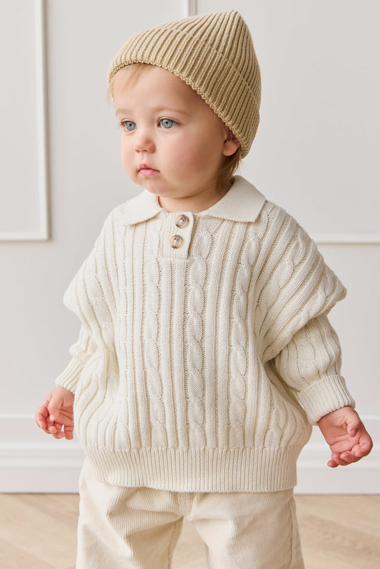 Wade Knitted Jumper - Cloud