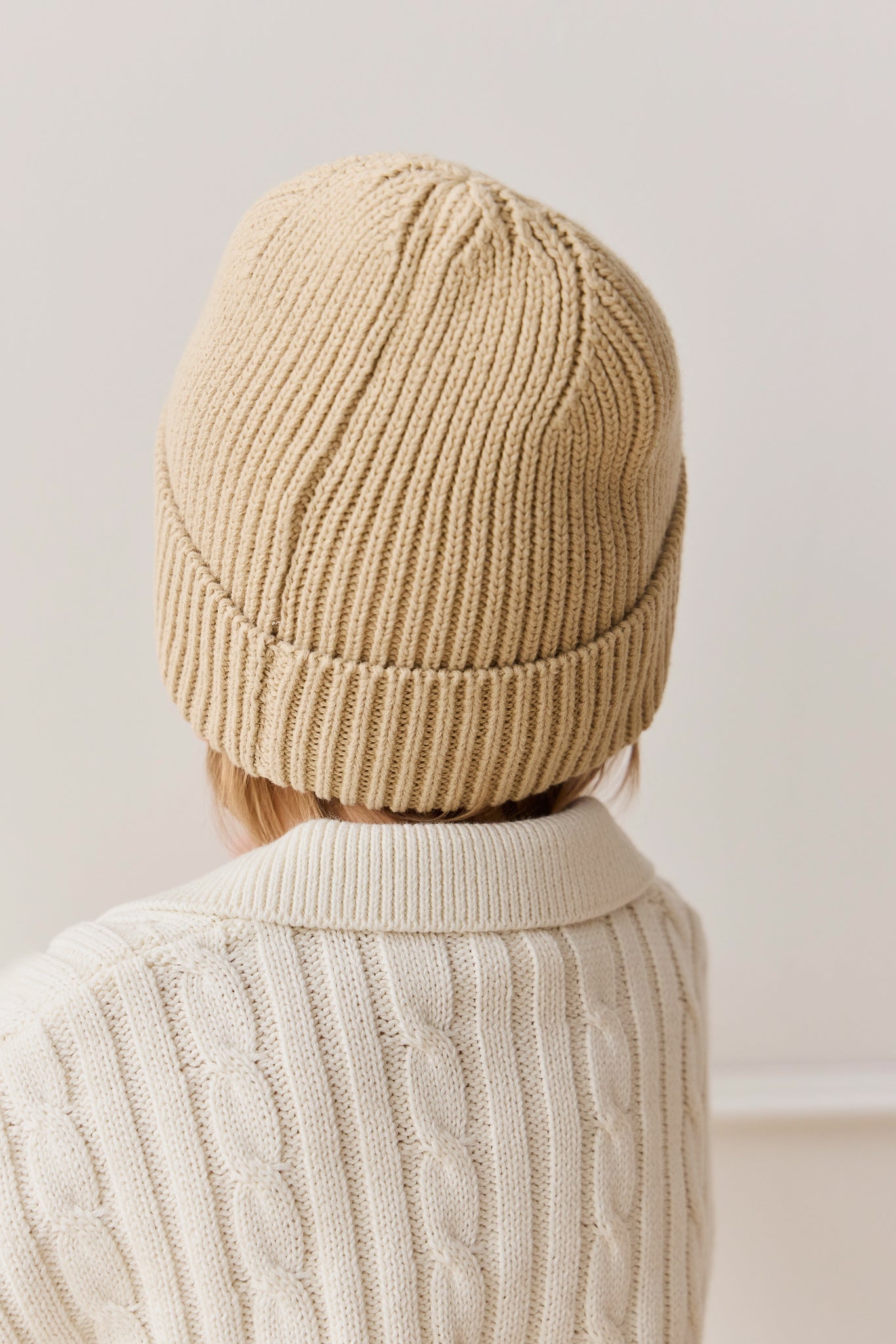 Leon Knitted Beanie - Hay