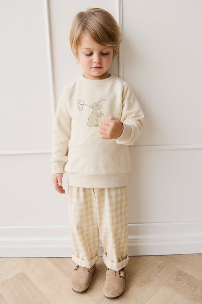 Organic Cotton Flynn Sweatshirt - Oat Lapin Jardin