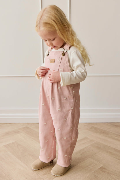 Blair Overall - Petite Heart Peach
