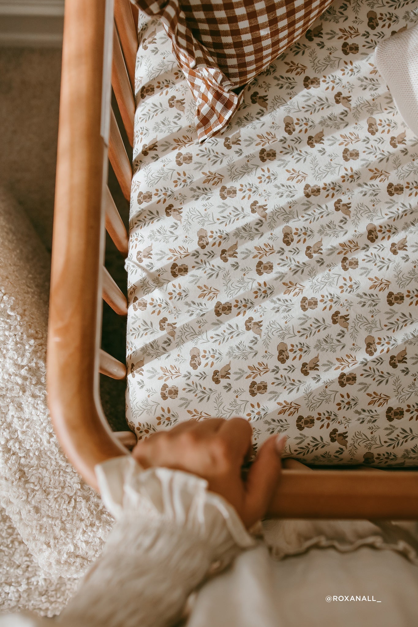 Organic Cotton Cot Sheet - Charlies Backyard