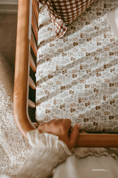 Organic Cotton Cot Sheet - Charlies Backyard